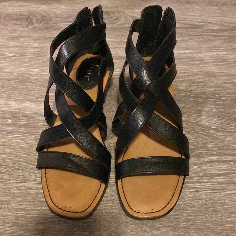 block heel strappy sandals